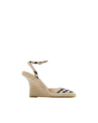 Women's Check Mews Espadrille Pumps