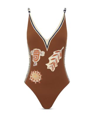 Soleil D'amour V Neck Swimsuit