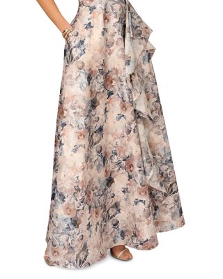 Printed Jacquard Long Dress