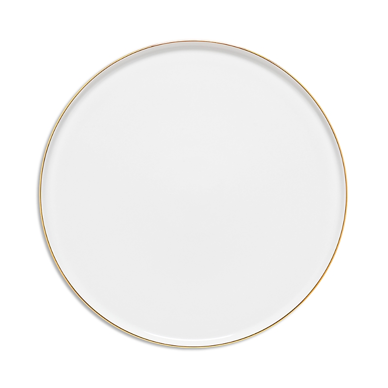 Costa Nova Resonance Round Dinner Plate In White