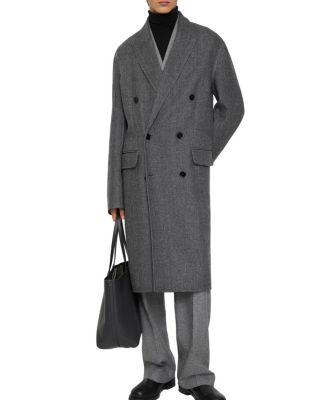  Herringbone Wool Tailored Coat