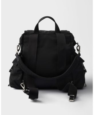  Explore Re-Nylon and Leather Backpack
