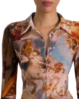 Jade Open Neck Mesh Top