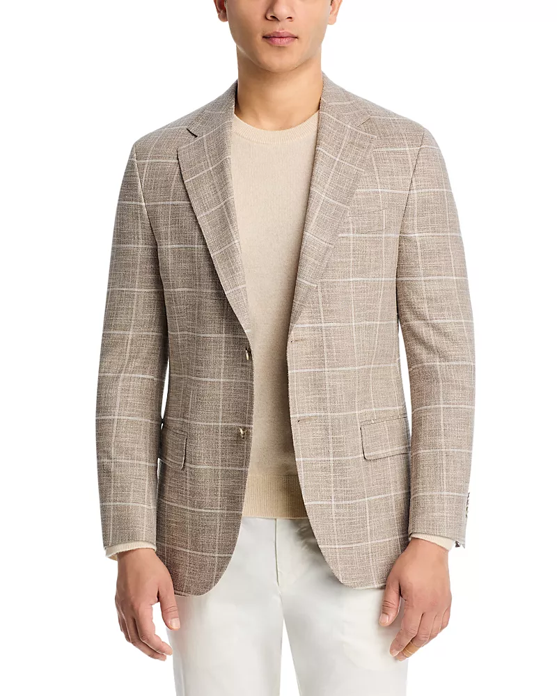 Peter Millar Hyperlight Windowpane Regular Fit Soft Jacket