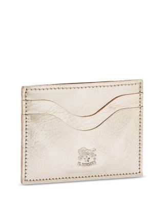 Salina Metallic Leather Card Case 