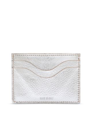 Salina Metallic Leather Card Case 