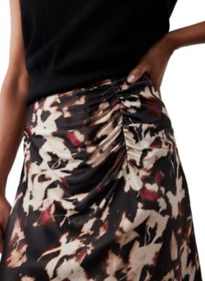 Women's Abstract Print Midi Skirt