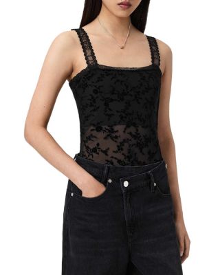 Charli Flocked Lace Bodysuit