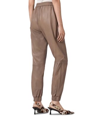 Jen Leather Jogger Pants