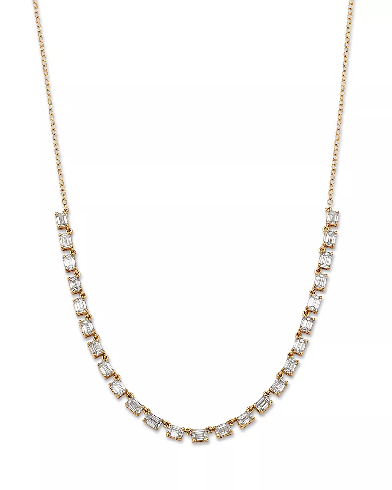 Bloomingdale's Fine Collection Luxe Collection Certified Lab Grown Diamond Necklace in 14K Yellow Gold, 3.0 tcw