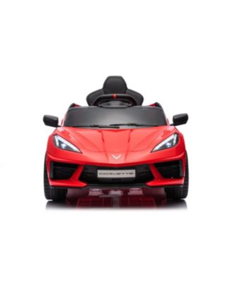  Corvette C8 Stingray 12V 1-Seater Ride on for Kids 3-8 - Ages 2-4