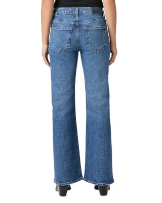 Petites Sofia Mid Rise Flare Jeans in Carver