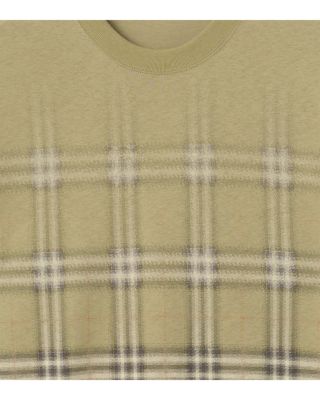 Gradient Check Cotton Tee