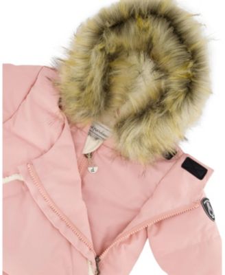 Girls' One-Piece Snug Snowsuit Designed for Car Seat - Baby