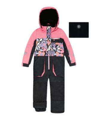  One-Piece Play Retro Flower Snowsuit - Big Kid