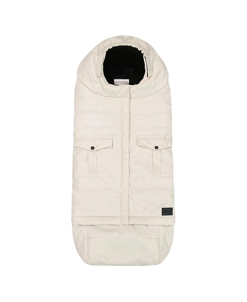 Deux Par Deux Unisex Evolutive Footmuff Designed For Car Seat And Stroller - Baby In White