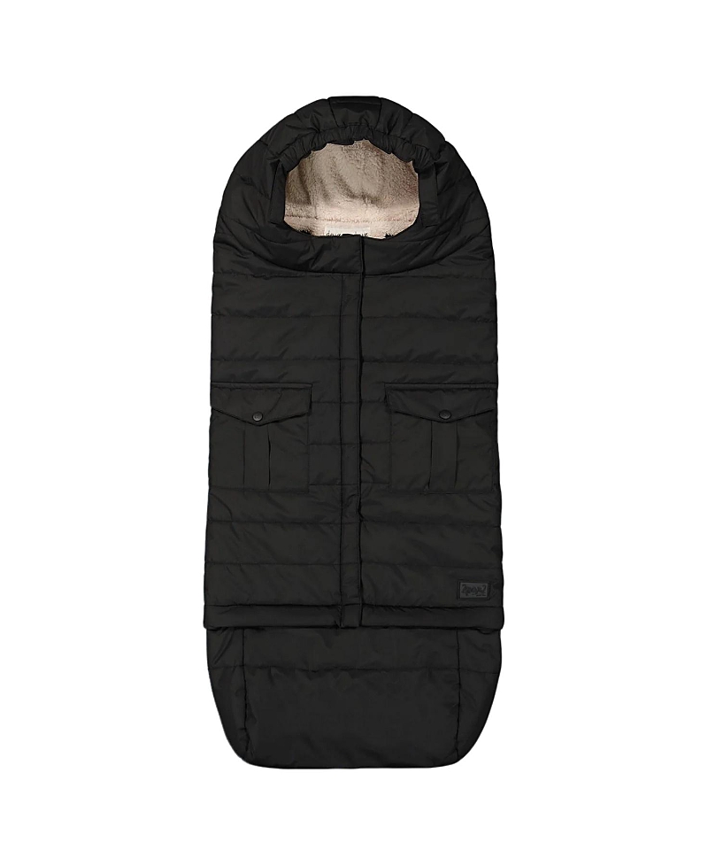Deux Par Deux Unisex Evolutive Footmuff Designed For Car Seat And Stroller - Baby In Black