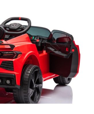  Corvette C8 Stingray 12V 1-Seater Ride on for Kids 3-8 - Ages 2-4