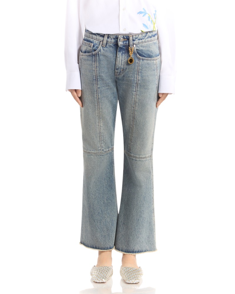 Stella McCartney Kick Flare Jeans in Mid Blue