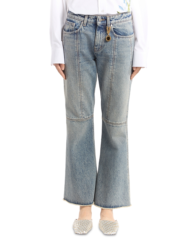 Stella Mccartney Kick Flare Jeans In Mid Blue