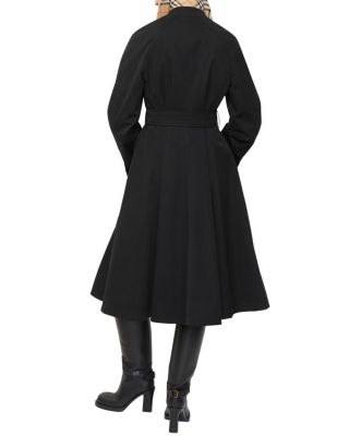  Long Gabardine Ellingham Fit and flare Car Coat