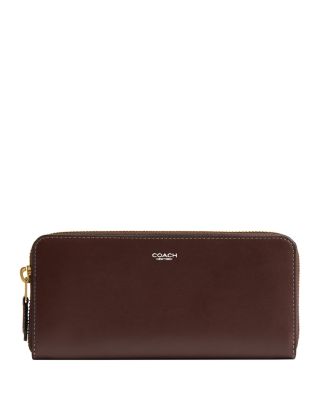 New York Slim Accordion Leather Zip Wallet