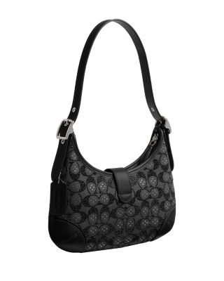 Hamptons Hobo Bag in Crystal Signature Jacquard 
