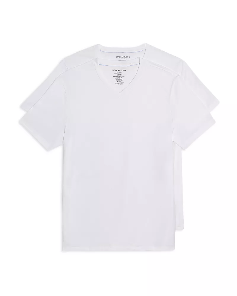 Mack Weldon Cloud V Neck Tee, Pack of 2