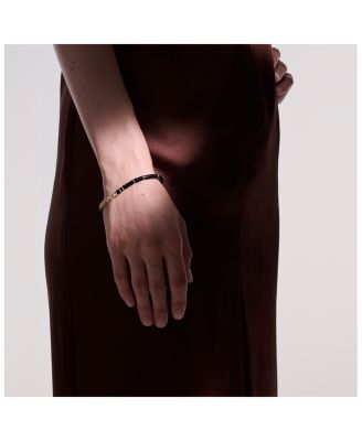 14K Yellow Gold Heishi Lapis Lazuli Bracelet