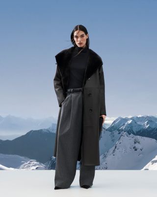  Reversible Nappa Shearling Coat