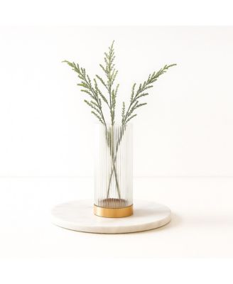  Fluted Glass Vase/Planter