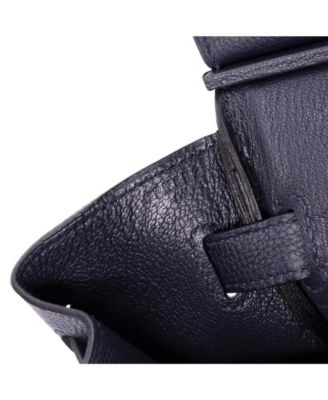 Birkin 30 Handbag Blue Togo with Palladium Hardware