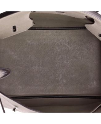 Birkin 30 Handbag Grey Epsom with Palladium Hardware