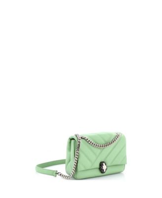 Small Serpenti Cabochon Shoulder Bag Diagonal Quilted Leather