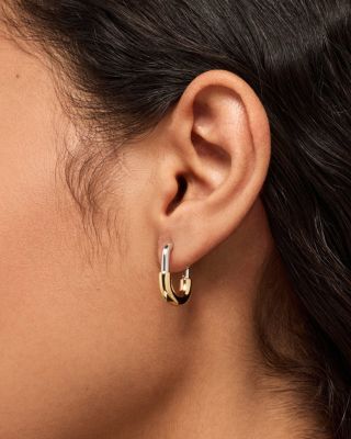 Two Tone Gold Brynley Hoops