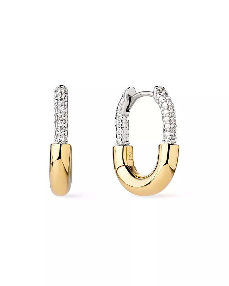 Ana Luisa Mini Micropave Gold Brynley Hoops