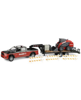 ERTL Big Farm 1/16 Case IH Ram Pickup Truck with Case SV340 Skid Loader ...