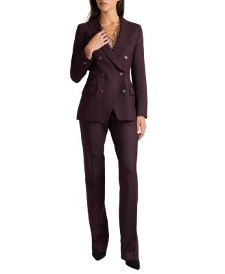 Amara Virgin Wool Stretch Straight Leg Pant