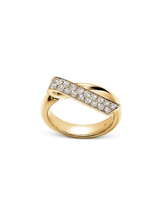 18K Yellow Gold Inside Out Diamond Flip Ring
