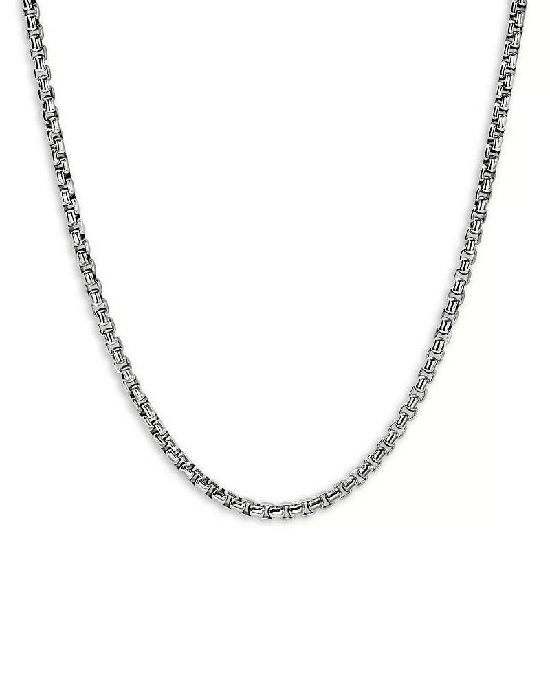 John Hardy Box Chain Necklace in Sterling Silver, 24