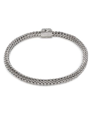 Sterling Silver Icon Black Sapphire Chain Bracelet