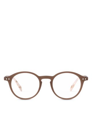 Light Marble Round Reading Glasses, 45mm