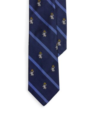 Striped Silk Repp Club Tie