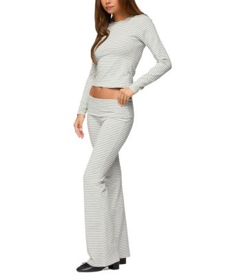 Kaeli Stripey Flared Leggings