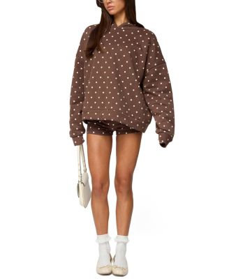 Chelsie Polka Dot Foldover Shorts