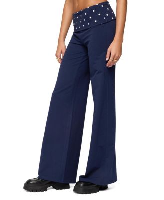  Reeva Polka Dot Fold Over Pants