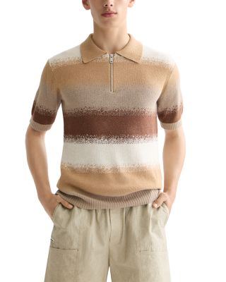 Knitted Degrade Polo Shirt