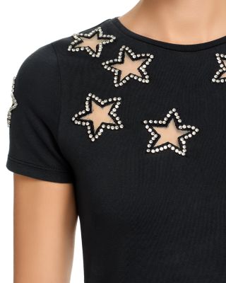 Cindy Embellished Cropped Tee