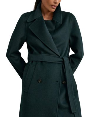Petite Rene Long Double Breasted Blindseam Coat