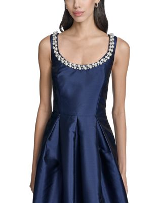 Sleeveless Scoop Neck Ballgown